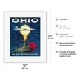 thumbnail image 2 of Ohio USA - Gave Flight and Light to the World - Birthplace of Thomas Edison Wright Brothers - Vintage Travel Poster by Robert Geissmann c.1960s - Fine Art Rolled Canvas Print 11in x 14in, 2 of 4