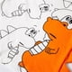 thumbnail image 2 of Gibobby Blusa Niños Camisetas de cuello redondo de manga corta con dinosaurio de dibujos animados para niños pequeños y bebés, camisetas, ropa para niños(Anaranjado, 3-4 Años), 2 of 5
