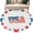 White, variant on American Map Area Rug 4x6 Washable Rug Non Slip Patriotic Freedom US Independence Tan Large Area Rug Indoor Floor Carpet for Entryway Bedroom Kitchen Living Room Home Office Dining Room Nursery
