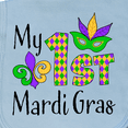 thumbnail image 3 of Inktastic My 1st Mardi Gras with Mask Baby Burp Cloth, 3 of 3