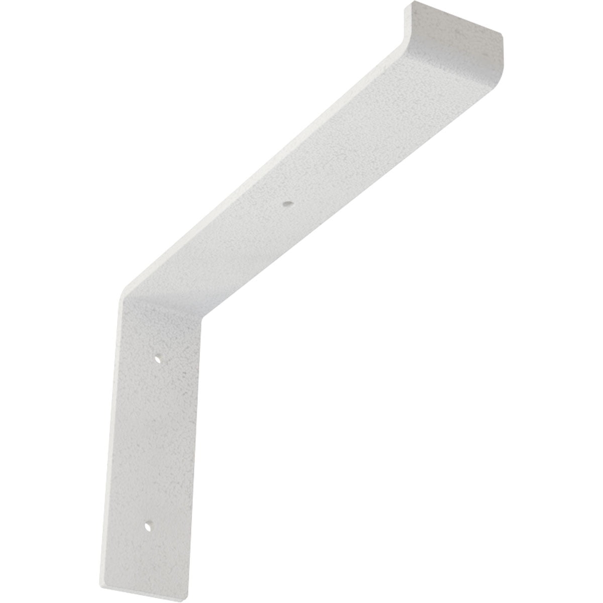 2"W x 12"D x 7 3/4"H Steel Truss Shelf Bracket, Hammered White