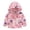 Pink, variant on Mercatoo Toddler Baby Girls Windbreaker Hooded Jacket Waterproo𝐟 Outwear Lightweight Cute Print Rain Coat for Kids Zip Up Hoodie Tops