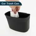 thumbnail image 5 of Unique Bargains Car Trash Can Portable Seat Back Trash Bin Black 1 Pc 7.5" Length 3.2" Width 7.5" Height Plastic, 5 of 6