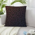 thumbnail image 5 of LNWH Decorative Pillow Covers, Line Texture Square Sofa Decorative Knit Pillow Case, 16"x16", 5 of 8