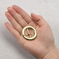 thumbnail image 4 of Uxcell 6Pack 0.94" Single Prong Belt Buckle Round Center Bar Buckles for Leather Craft, Gold, 4 of 7