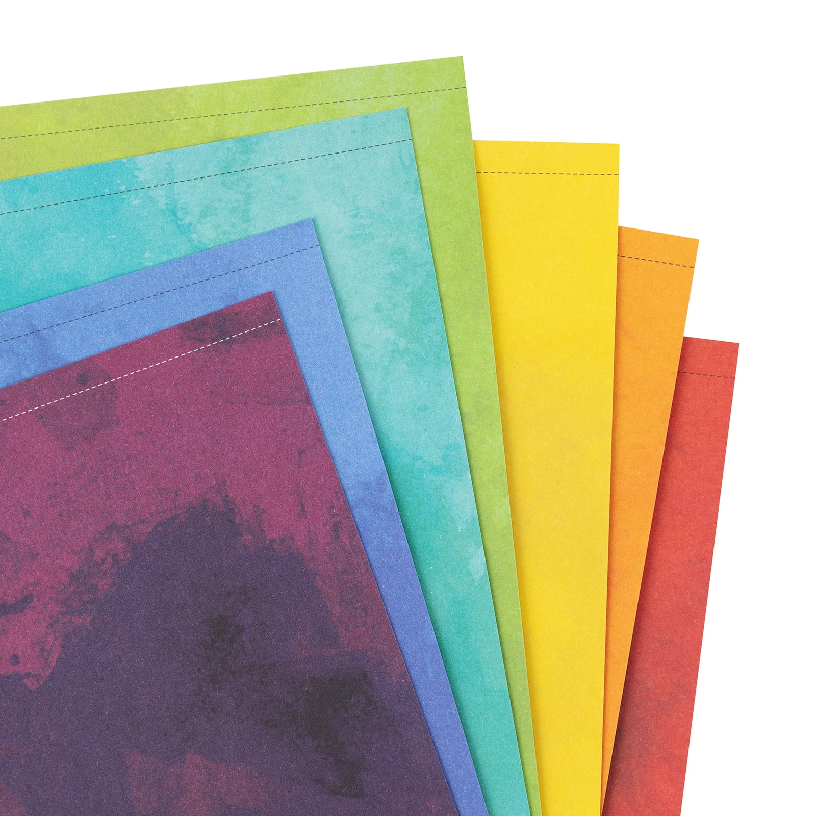 Colorbok Watercolor Multicolor Rainbow Cardstock Paper Pad, 8.5 x 11, 135  Lb./200 Gsm, 50 Sheets 