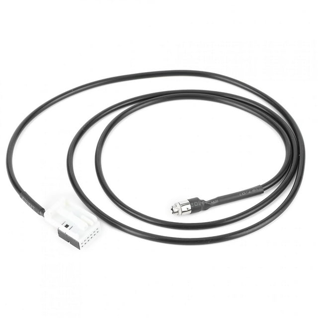 Adaptador de radio de coche con cable de entrada auxiliar de 12 pines y 3,5 mm apto para Peugeot 307 3008 308 407 408 508 Jadeshay A