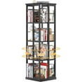 thumbnail image 6 of Homieasy Rotating Bookshelf, Corner Bookshelf, 360 Display Wood Spinning Bookshelf, Floor Standing Bookcase Narrow Shelf Revolving Organizer Storage Rack for Small Space, Black, 6 of 7