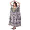 thumbnail image 3 of Gypsie Blu Women's Plus Size Kaftan Dresses Printed Long Maxi Dress for Ladies Girls, 3 of 4