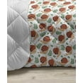thumbnail image 3 of Snail Down Alternative Comforter, Monochromatic Hand Drawn Nautical Sandy Beach Related Spiral Helix Shells, Microfiber Quilt for All Season, 5 Sizes, White Charcoal Grey, by Ambesonne, 3 of 3
