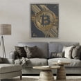 thumbnail image 3 of Stupell Industries Art Deco Web Of Wealth Circuits Gray Floating Frame Canvas Art, 25 x 31, by Svetlana Aleynikova, 3 of 8