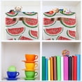 thumbnail image 6 of Yayeee 2 Pack Canvas Storage Basket with Handles for Shelves Fabric Bins Closet Organizer, Cute Watermelon, 6 of 8