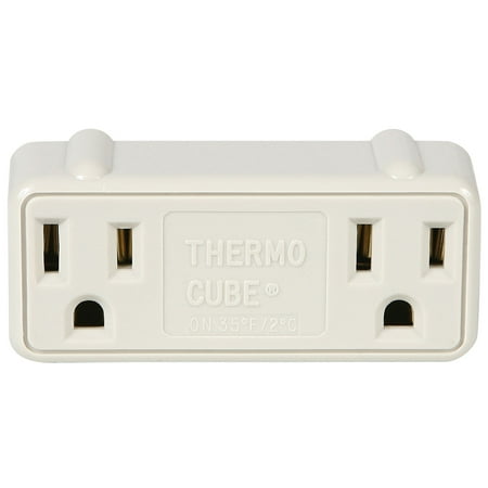 Under Outlet TC-3 Cold Weather Thermo Cube Thermostatically Controlled Outlet - On at 35-Degrees/Off at 45-Degrees ()