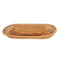 thumbnail image 6 of Easy To Clean Oval Rattan Fruit Tray Fruit And Vegetable Cutlery Toiletries Cleaning Supplies Storage Basket Party Events Holiday Decorations Beige 18 * 9.6 cm+27 * 11.8 cm 2PCS, 6 of 9