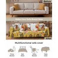 thumbnail image 3 of Thanksgiving Squirrel Sunflower Sofa Couch Covers for 3 Cushion Couch,Washable L Shape Sectional Sofa Cover for Loverseat,Hello Fall Maple Leaves Watercolor Slipcover Throw Blanket Futon Cover 71x134, 3 of 8