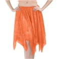 thumbnail image 3 of THDHVS Women's Skirts, Women Sequin Dance Skirt Solid Color Performance with Allover Sparkle for Stage Show Cheerleading Competition or Fashion Party Wear, 3 of 4