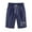 Navy, variant on Plus Size Bermuda Shorts For Women'S Comfy Paperbag Shorts Elastic Waist Knee Length Workout Shorts Casual Printed Linen Shorts Army Shorts With Drawstring&Pockets Biker Shorts