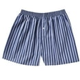 thumbnail image 2 of AXXD Mens Casual Shorts Summer Solid Elastic Waist Cotton-crepe Home Shorts Father's Day Gift, 2 of 3