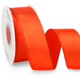 thumbnail image 1 of Cinta decorativa Ribbli satinada con alambre de 3,8 cm y 18 m, color naranja, 1 of 4