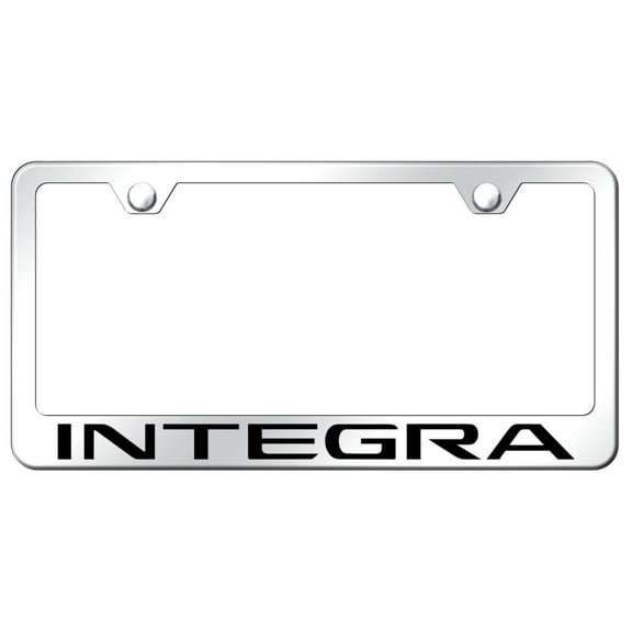 Acura Integra Laser Etched Logo Stainless Steel License Plate Frame (Chrome)