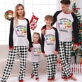thumbnail image 2 of Pijamas familiares navideños a juego, conjuntos de pijamas a cuadros blancos y negros, My Gnomies, Christams en julio, 2 of 4