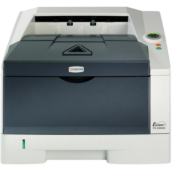 Restored Kyocera FS-1300D Monochrome Laser Printer – 30 PPM, Duplex, USB/Parallel, 1200 dpi, Compact Desktop Design (Model FS-1300D)