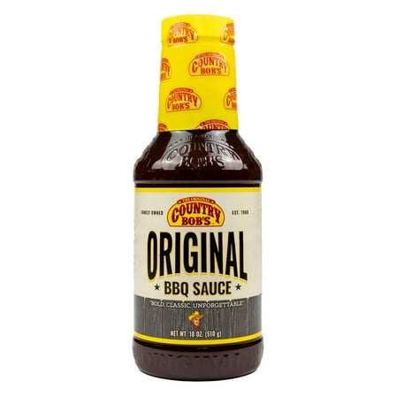 Country Bob's Original Barbecue Sauce, Mild BBQ Sauce, 18 fl oz
