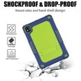 thumbnail image 3 of FIEWESEY for TCL Tab 10 5G Tablet Case with Shoulder Strap Soft Silicone&Hard Back Hybrid Shockproof Kids Friendly Case for TCL Tab 10s 10.1" FHD Model 9081X/TCL Tab 10 5G TCL-9183W (Navy/Green), 3 of 6