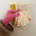 thumbnail image 6 of Ladies Gloves Five Fingers Cute Wool Thick Warm Gloves Can Touch Screen Gloves Luva Inverno Feminina Snow Gloves Women Luva Frio (white), 6 of 7