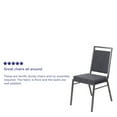thumbnail image 5 of Emma + Oliver Square Back Banquet Stack Chair in Dark Gray Fabric - Wedding Party Event Chair, 5 of 15