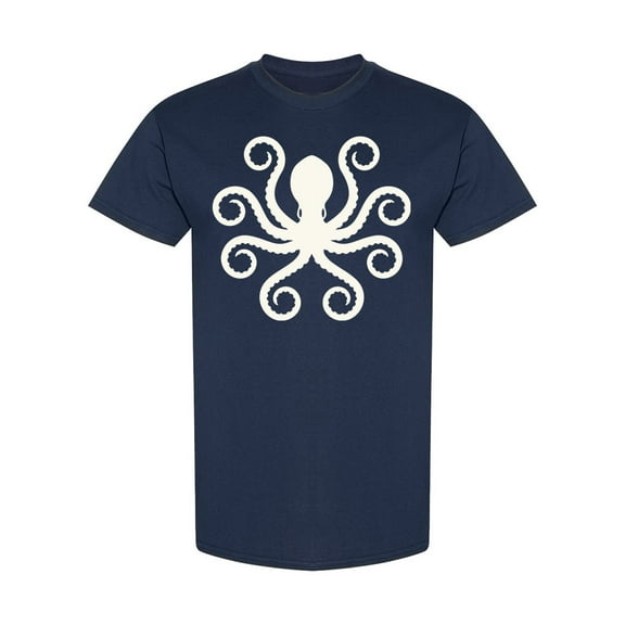 Elegant Shaped Octopus T-Shirt Men -Image by Shutterstock, Male Large