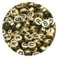 thumbnail image 1 of 100/200/300/500Pcs Mixed Letter Acrylic Beads Round Flat Alphabet Spacer Beads For Jewelry Making Handmade Diy Bracelet Necklace, 1 of 5