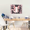 thumbnail image 5 of Kdxio Cute Axolotl Sakura Blossoms Pattern Canvas Wall Art for Living Room Wall Decor for Bedroom Bathroom Modern Framed Canvas Art Prints Ready to Hang,Horizontal, 5 of 6