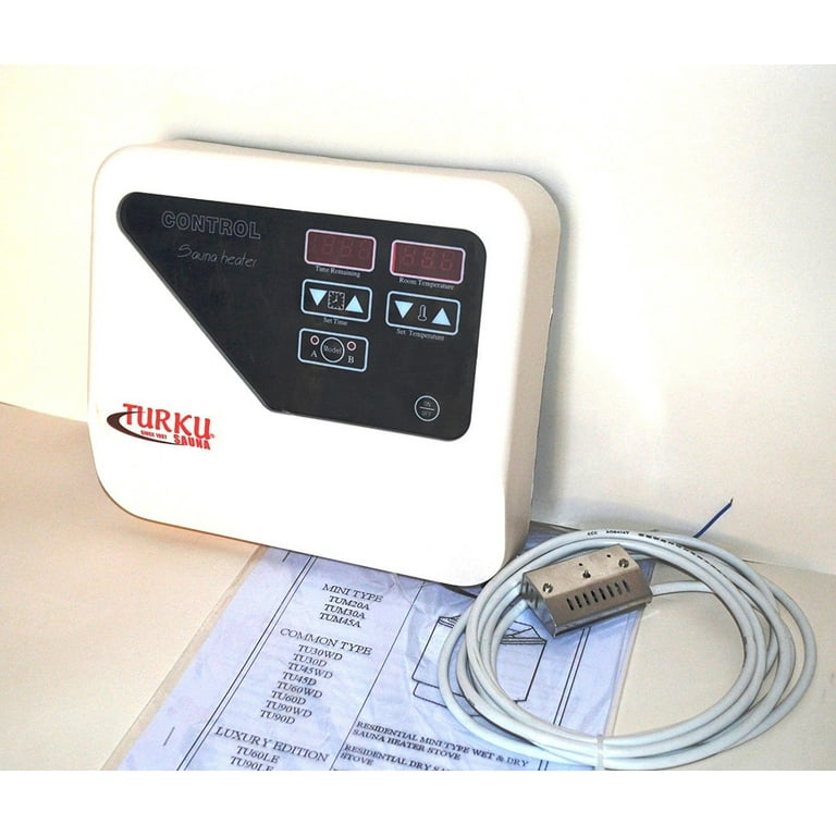TU60WD-OD - RESIDENTIAL 6KW WET u0026 DRY 240V TURKU SAUNA HEATER STOVE  EXTERNAL CON5 DIGITAL CONTROLLER - Walmart.com