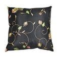 thumbnail image 3 of Handmade Eco-Friendly 16''x16'' Decorative Cushion Covers Floral Silk Black Indoor Pack Of 12, 3 of 3