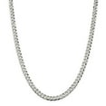 thumbnail image 6 of 925 Sterling Silver 6.3mm Beveled Curb Chain 18 Inch, 6 of 7