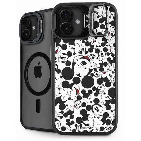 Skinit Disney Mickey Mouse Face Pattern iPhone 16 Kickstand Case