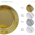 thumbnail image 3 of Silver Spoons Heavy Duty Disposable Plates - 10 inch Paper Plates - Metallic Gold Party Plates - 18 PC - Ruffled Collection, 3 of 3