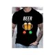 thumbnail image 1 of Short Sleeve Breathable Polyester Men's Funny Beer Pattern T-Shirt - Perfect for Summer Parties & outdoor activities, Novelty, Crew Neck, 1 of 6