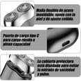 thumbnail image 3 of Mini afeitadora eléctrica portátil - Rasuradora impermeable con doble cabezal, máquina de afeitar recargable, 3 of 7