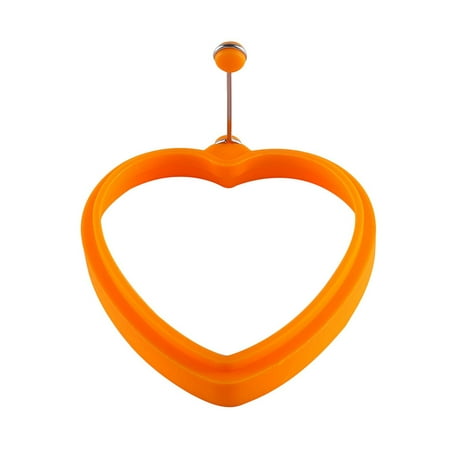 

hoksml Silicone Heart-shaped Rings Pancake Mold With Handles Nonstick Frying Festival Clearance Gifts