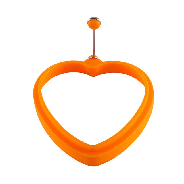 Dvkptbk Cake Mould Silicone Heart-shaped Rings Pancake with Handles Nonstick Frying Kitchen Gadgets on Clearance