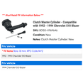 thumbnail image 2 of Clutch Master Cylinder - Compatible with 1992 - 1994 Chevy S10 Blazer 1993, 2 of 2