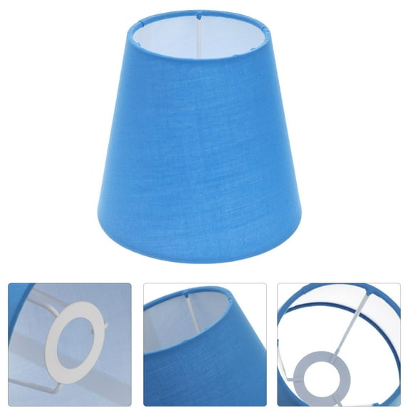 HAMPPLIES 1Set Small Lampshade for Floor Lamps in Blue Fabric 14.00X14.00X5.12In