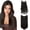 Black, variant on 2 Pack 18 In Halo Hair Extensions, Glueless Wigs Pre Plucked Pre Cut, Synthetic Fiber Wig for Women