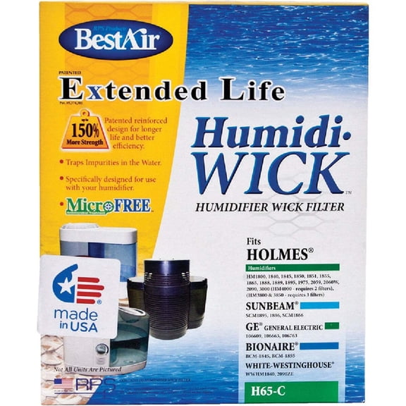 Filters Fast H65-C Compatible Replacement for Holmes HWF65 HM1865 Humidifier Wick Filter