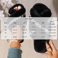 thumbnail image 3 of Abomasnow Women's Fuzzy Open Toe Slippers Comfy Cross Band Memory Foam Bedroom House Shoes Indoor Outdoor Slides Slippers, 3 of 8
