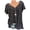 H1-Black, variant on NominalSnug Women Plus Size Tops Short Sleeve V-Neck Print Pullover Blouses