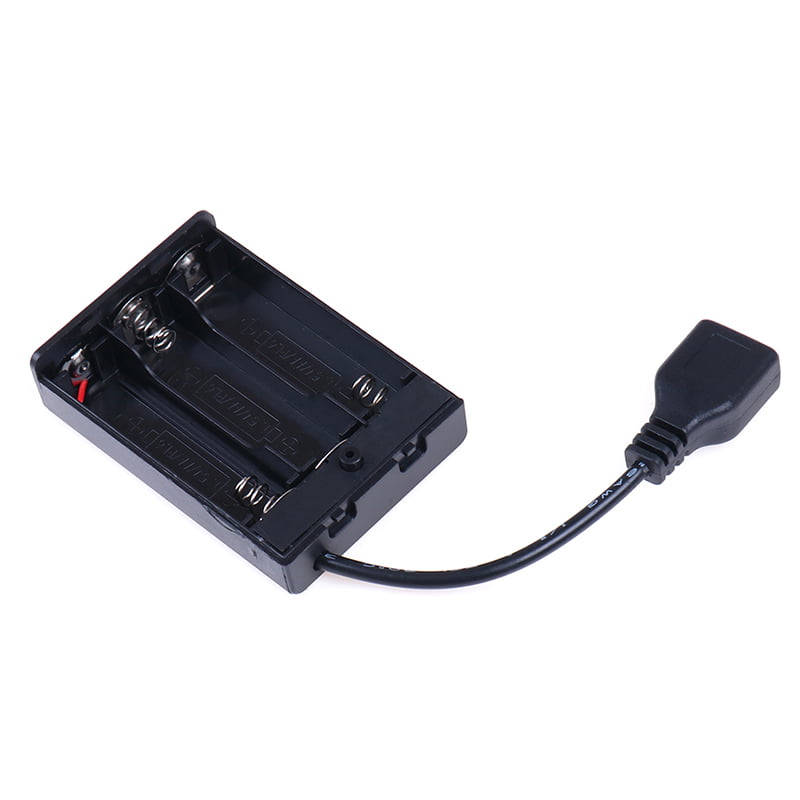 3*aa Battery Box with USB port for Building Block DEL Light Kit with Commutateur 5