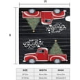 thumbnail image 5 of Christmas Tree Red Truck Mailbox Covers, Magnetic Post Box Cover Wraps Large Size 25.5x21 in for Garden Yard Decor, 5 of 7